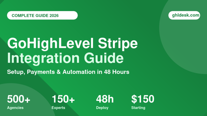 GoHighLevel Stripe integration setup guide by GHL Desk